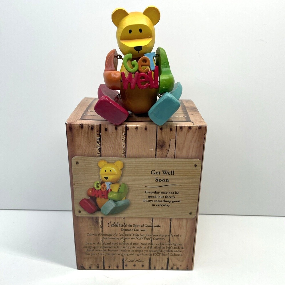 Carson Pozy Bear "Get Well Soon" Figure #15755